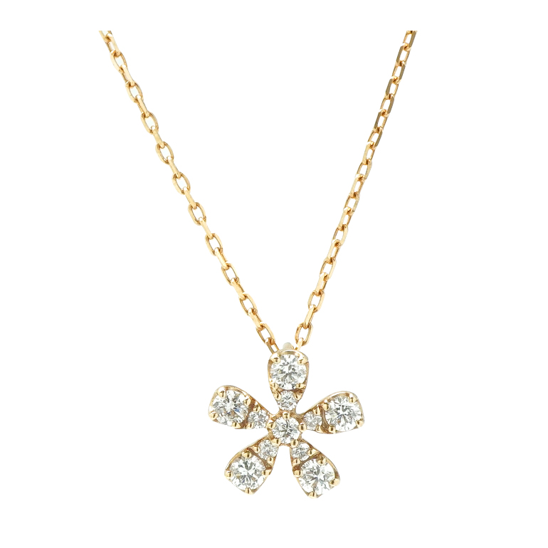 K18YGダイヤモンドネックレス 0.15ct | 福井で結婚指輪・婚約指輪を 
